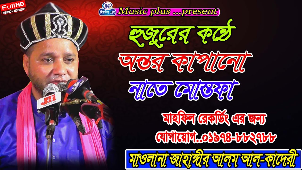 অন্তর কাপানো নাতে মোস্তাপা । মাওলানা জাহাঙ্গীর আলম কাদেরী। Music plus waz 01974882788