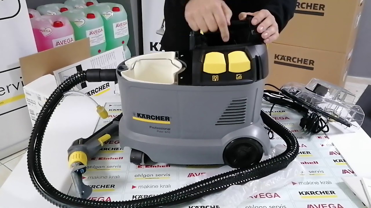 Karcher puzzi 8/1 C koltuk yıkama makinası inceleme 2020 model