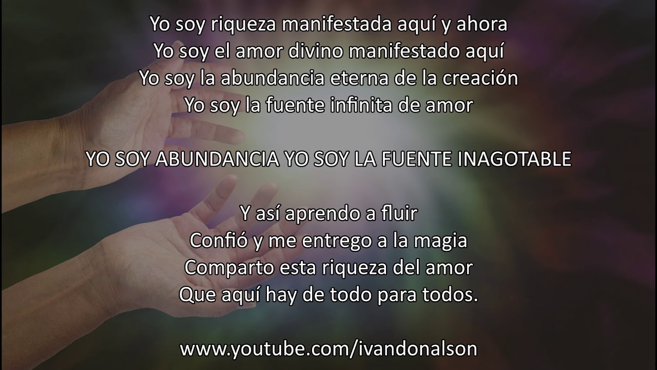 YO SOY ABUNDANCIA - CANTA ESTO DIARIO Y TU VIDA SE TRANSFORMARA (experimento de magia mental)