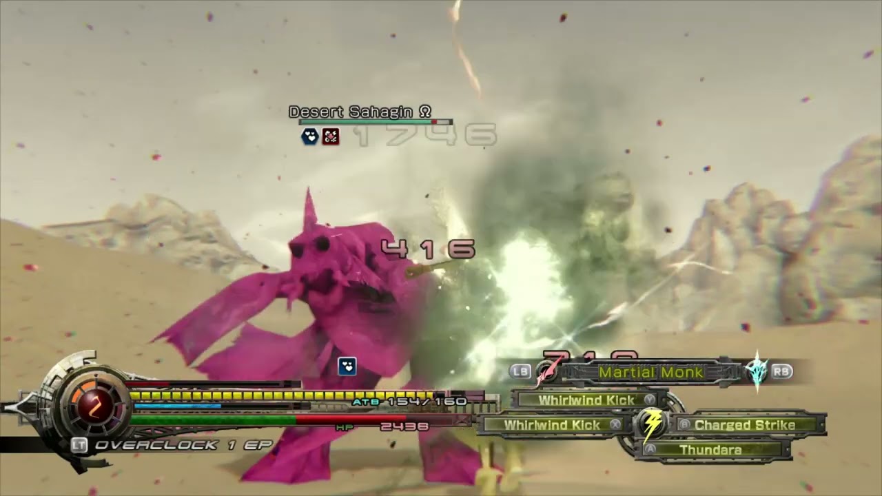 Final Fantasy 13: lightning returns Boss (last one) Chaos Desert Sahagian Omega
