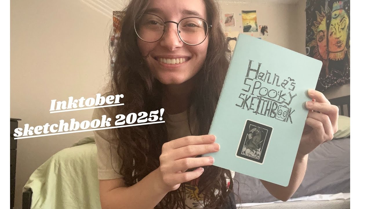 ♡♥ inktober sketchbook 2025 prep process ♡♥