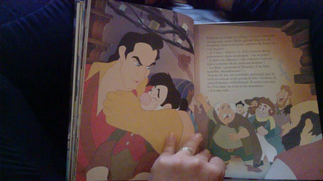 L histoire de La Belle et La Bête.  Lecture du livre. Disney. Livre audio.