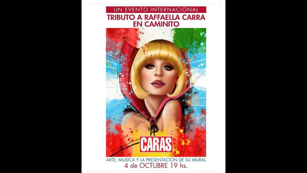 RAFFAELLA CARRA´HOMENAJE EN 