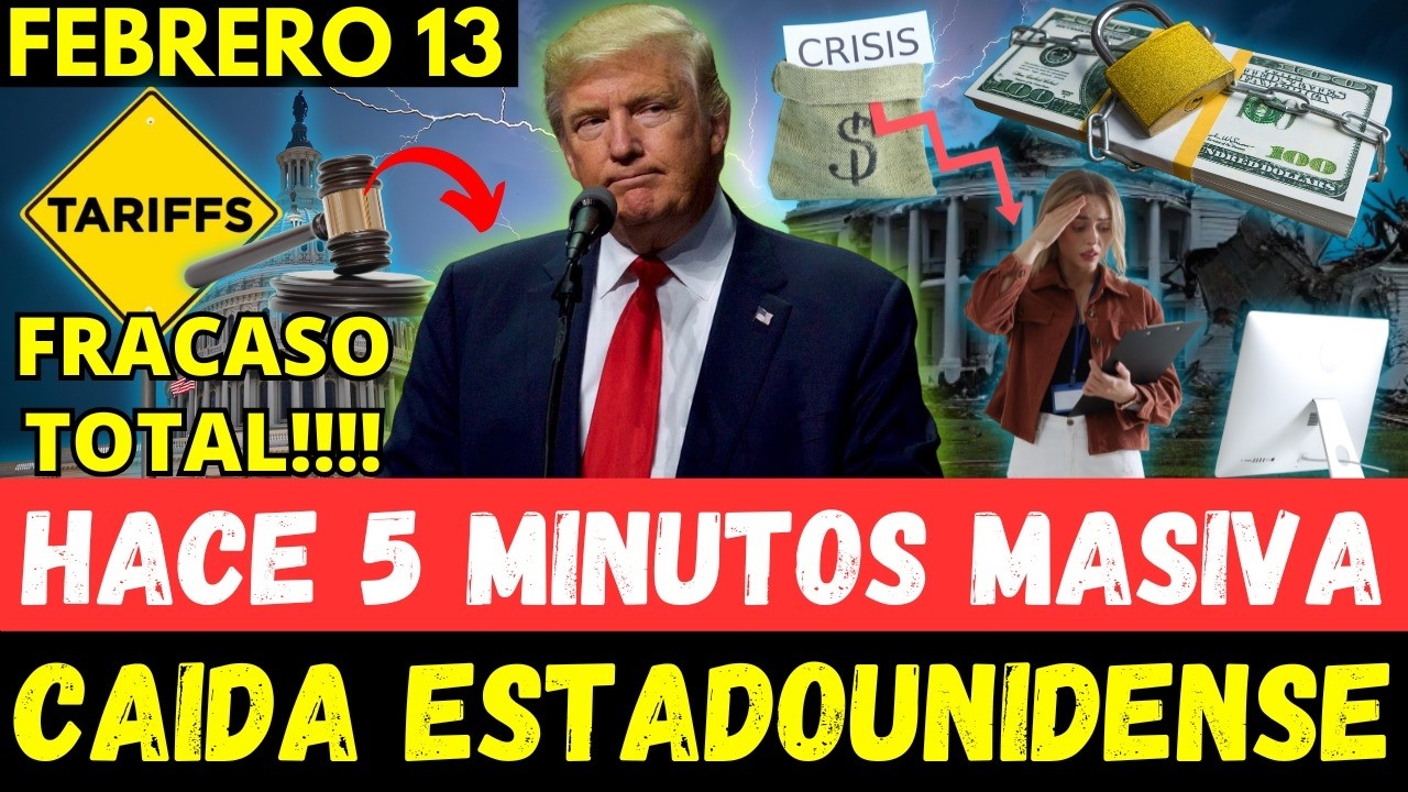 HACE 5 MINUTOS MASIVA CAIDA ESTADOUNIDENSE