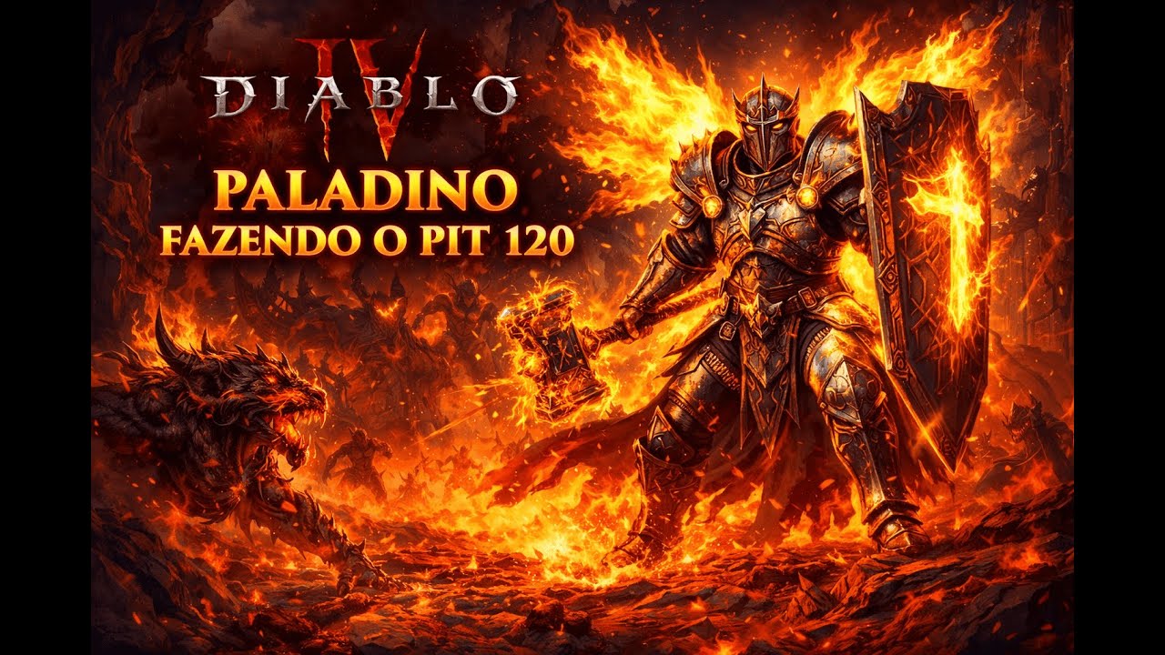 DIABLO 4 - PALADINO NO FOSSO 120 - MOSTREI A BUILD QUE USO
