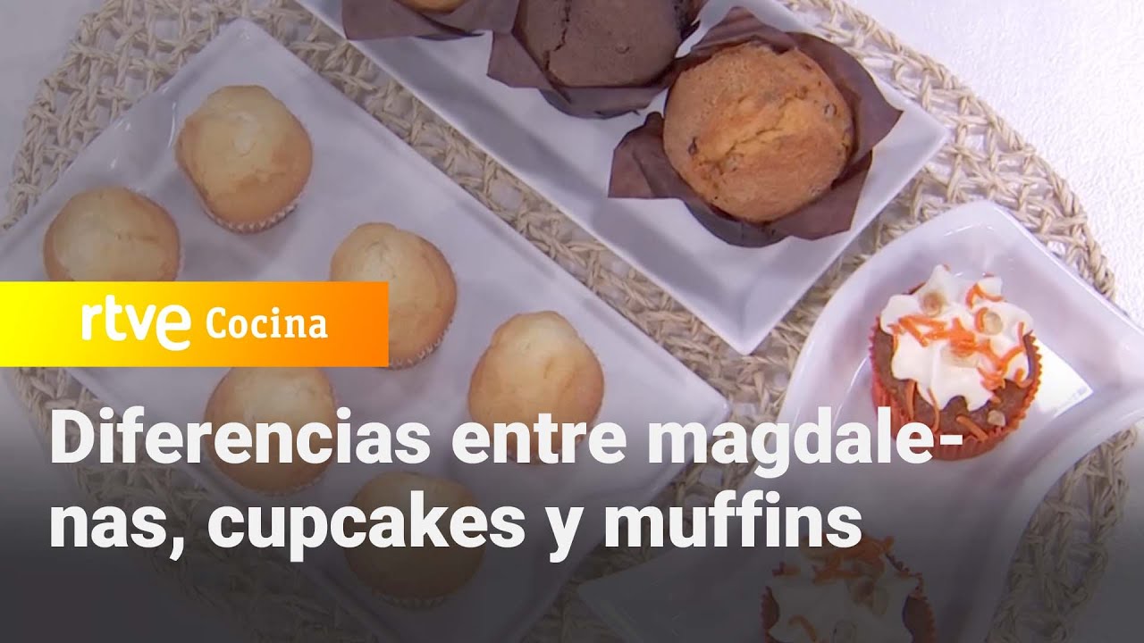 ¿Cuál es la diferencia entre magdalenas, cupcakes y muffins? - Saber Vivir | RTVE Cocina