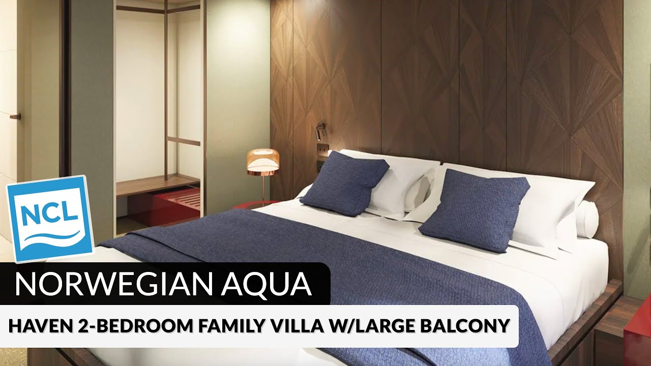 Norwegian Aqua | Haven 2-Bedroom Family Villa with Large Balcony Tour & Review | 4K