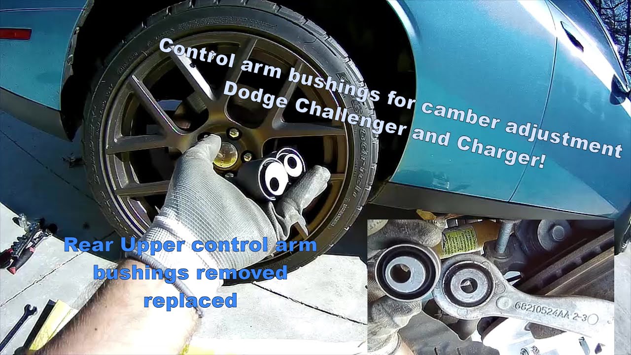 Rear control arm camber bushing installation, explanation for dodge challenger charger 300