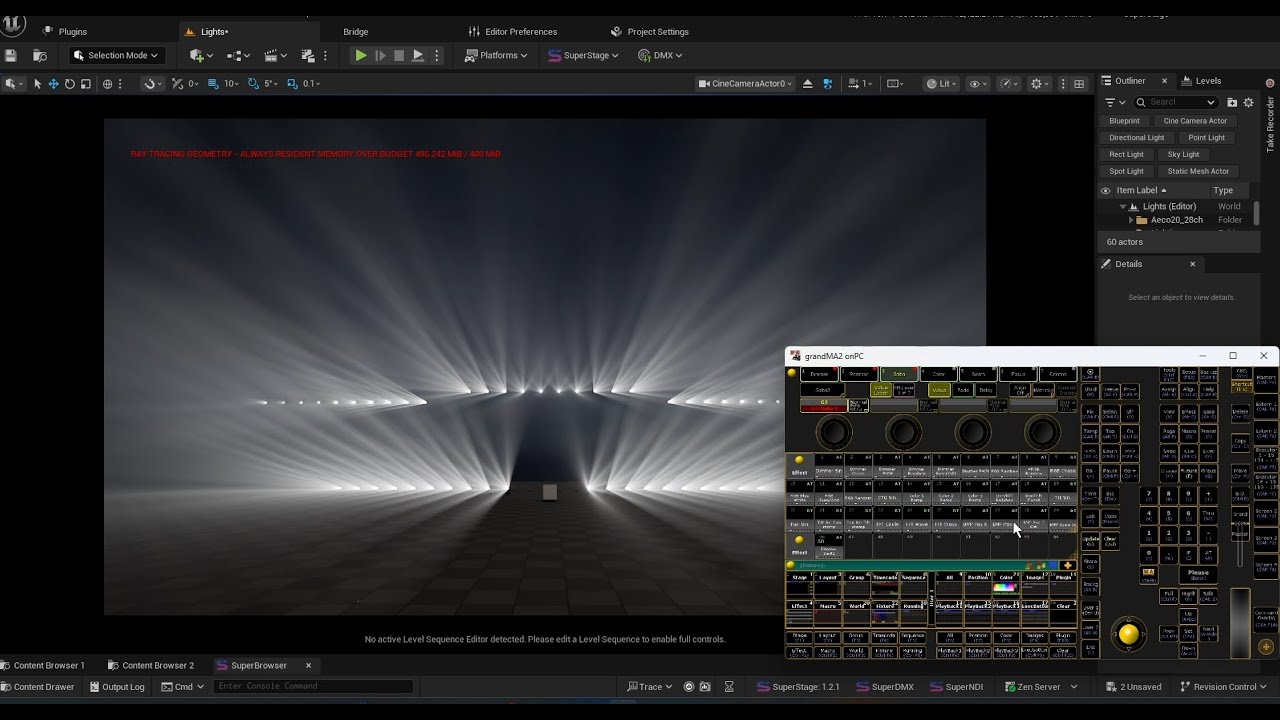 Unreal Engine / DMX Tutorial: Connecting ACME Aeco 20 28CH from UE to GrandMA2 (SuperStage Plugin)
