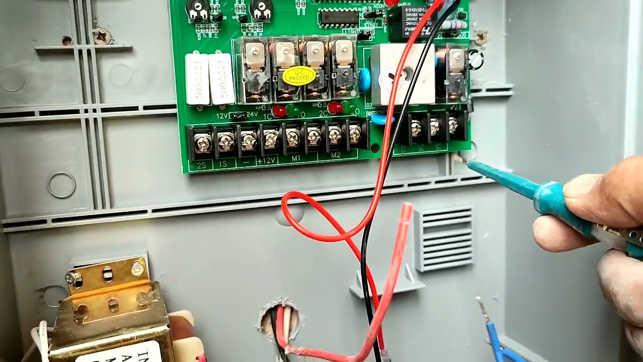 tutorial pemasangan autogate dan (IC board)