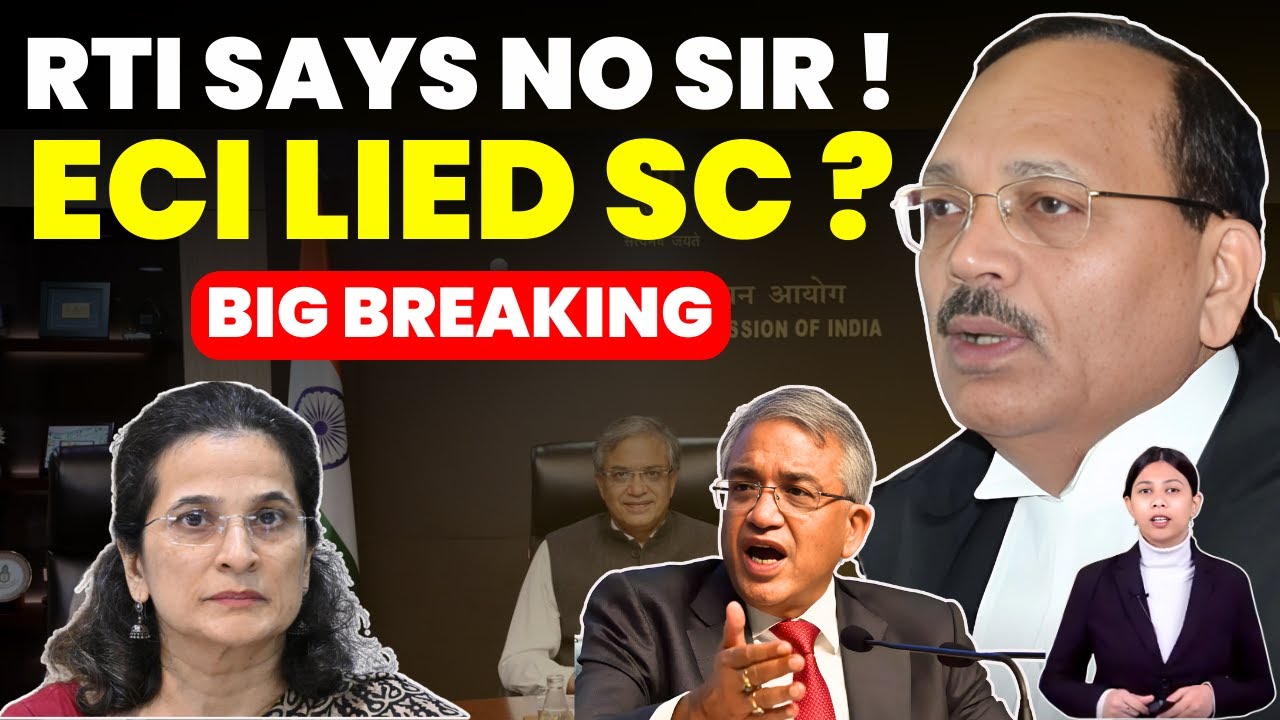 NO SIR BY ECI- RTI REPLY SHOCKING- ECI LIED TO SC #supremecourtofindia #electioncommission