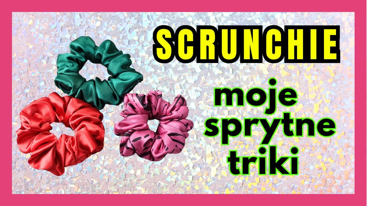 Sprytne szycie gumki skrunche - bez wysiłku, bez problemów.