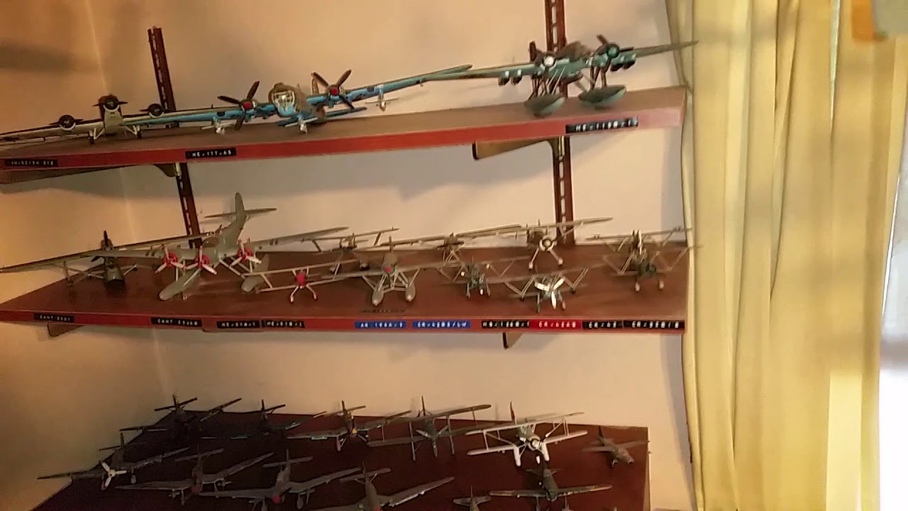 Marine Veteran built massive collection of WWII era model fighter jets, planes, ships, subs, etc