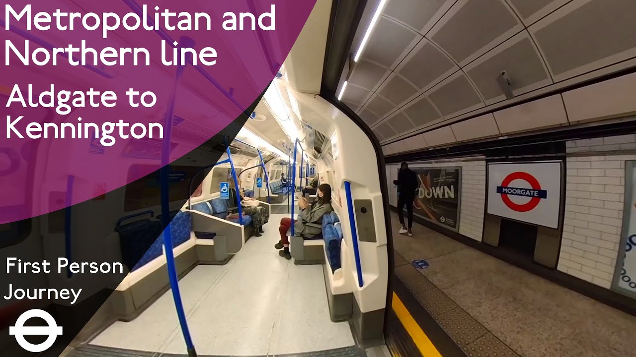 London Underground First Person Journey - Aldgate to Kennington via Moorgate
