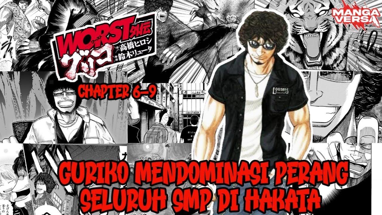 GURIKO VS KARBO!!! PERANG BESAR SMP DI HAKATA DAN DOMINASI HANAKI GURIKO - Worst Gaiden Guriko 6-9