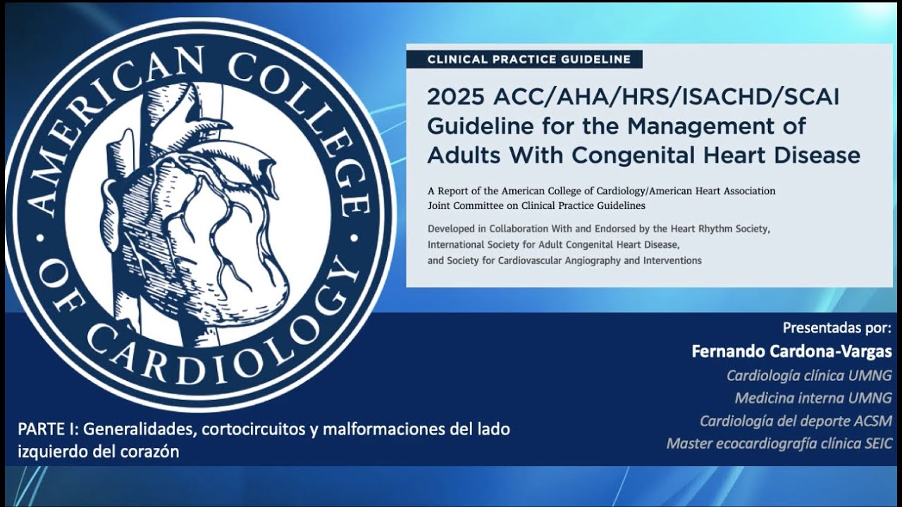Revisión: 2025 ACC/AHA/HRS/ISACHD/SCAI Guideline Management of Adults With Congenital Heart Disease