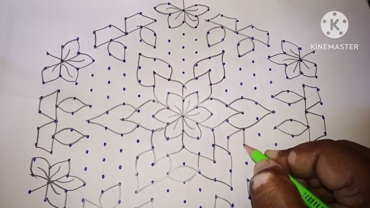 19*10dots daily rangoli festival rangoli ugadhi rangoli sreeramanavami muggulu easy kolam pandaga 