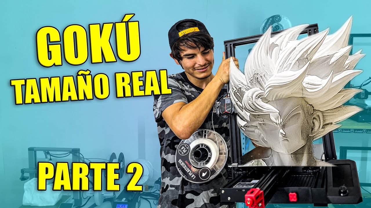Corte e Impresi&oacute;n 3D✂️ | GOK&Uacute; 🐉 Escala 1:1 💥 Parte 2