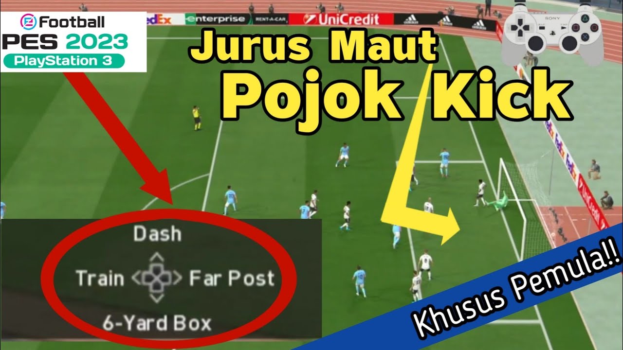 Tutor Corner kick !! Untuk pemula Pes23 PS3
