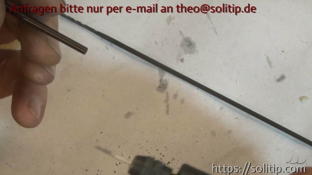 1915 - Repair of a broken Rodtip with a solid graphite tip. Part 1 DIY Tutorial