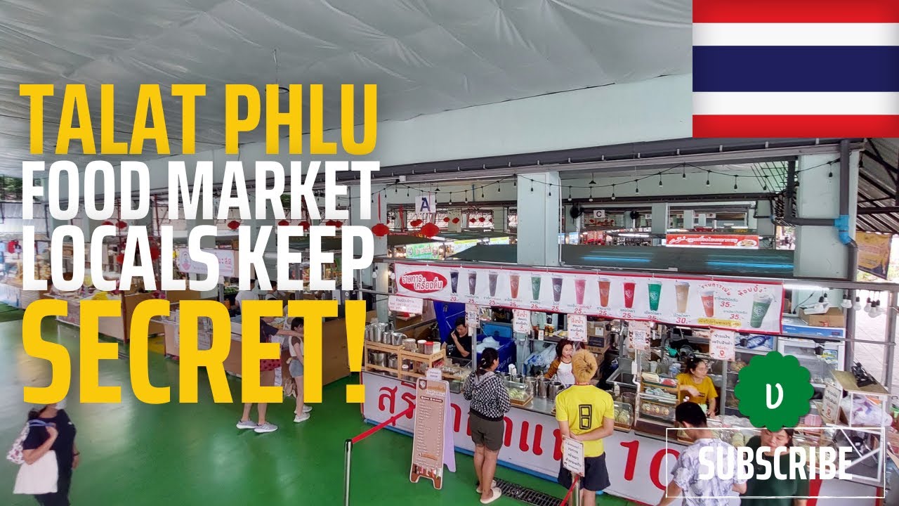 🇹🇭 This Local Bangkok Market Not in the Tourist Guides & Unseen.. Talat Phlu Food Market, Thailand!