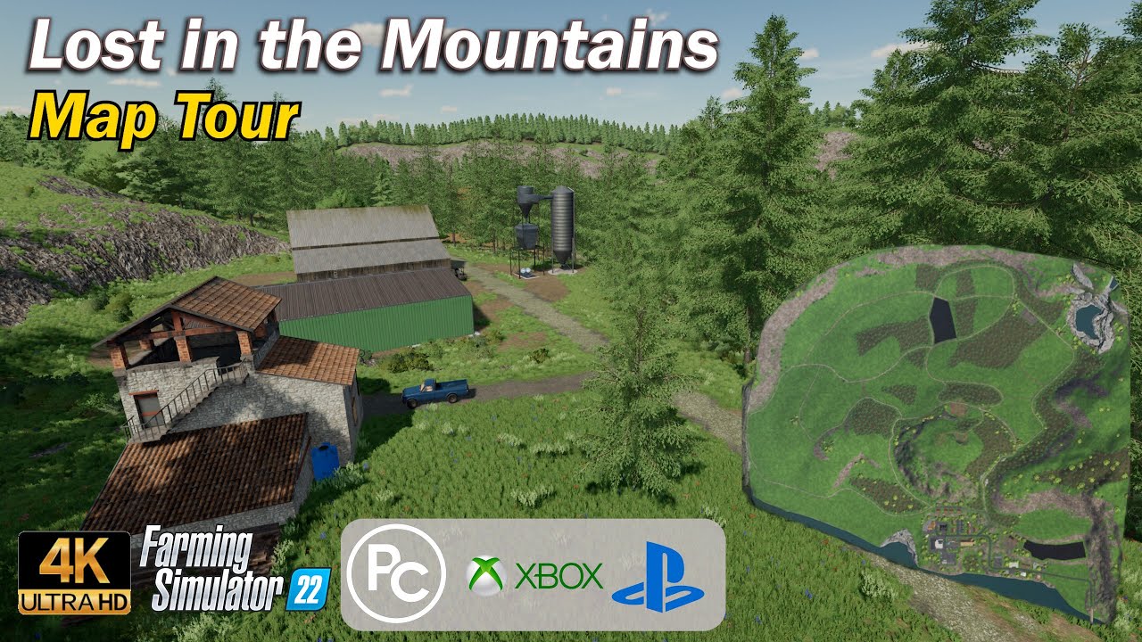 Lost in the Mountains | Map Tour | Farming Simulator 22
