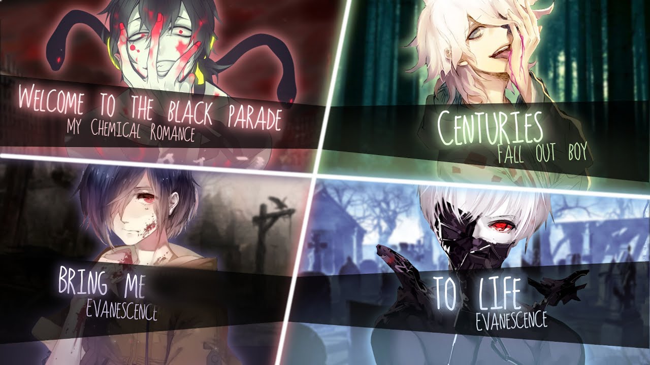 ◤Nightcore◢ ↬ MINIMIX FOB ✗ MCR ✗ Evanescence [Switching Vocals | MINIMIX]