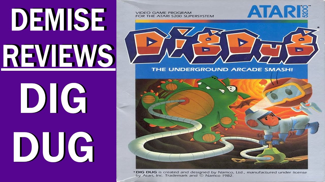 Dig Dug (5200), классика аркадных автоматов | Обзоры Demise