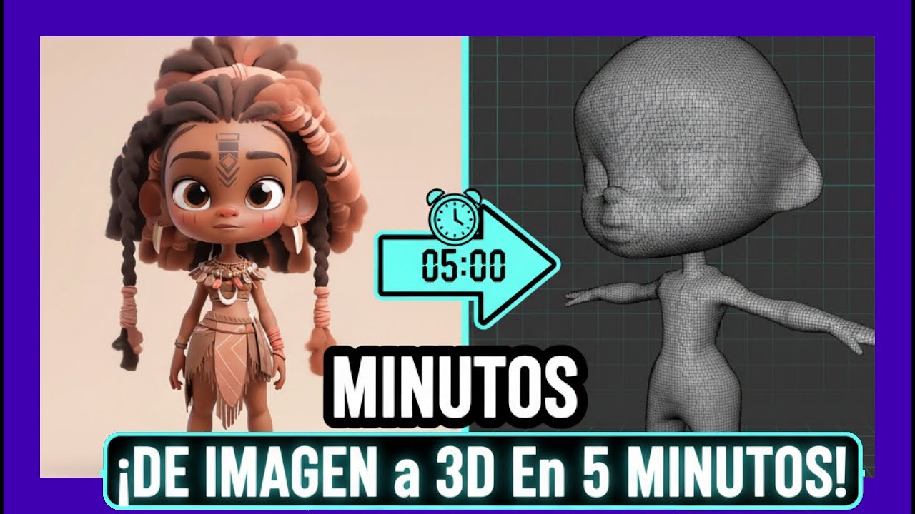 🧊 BRUTAL! Convertir imágenes en modelos 3D con IA en 5 minutos para modelar en Blender