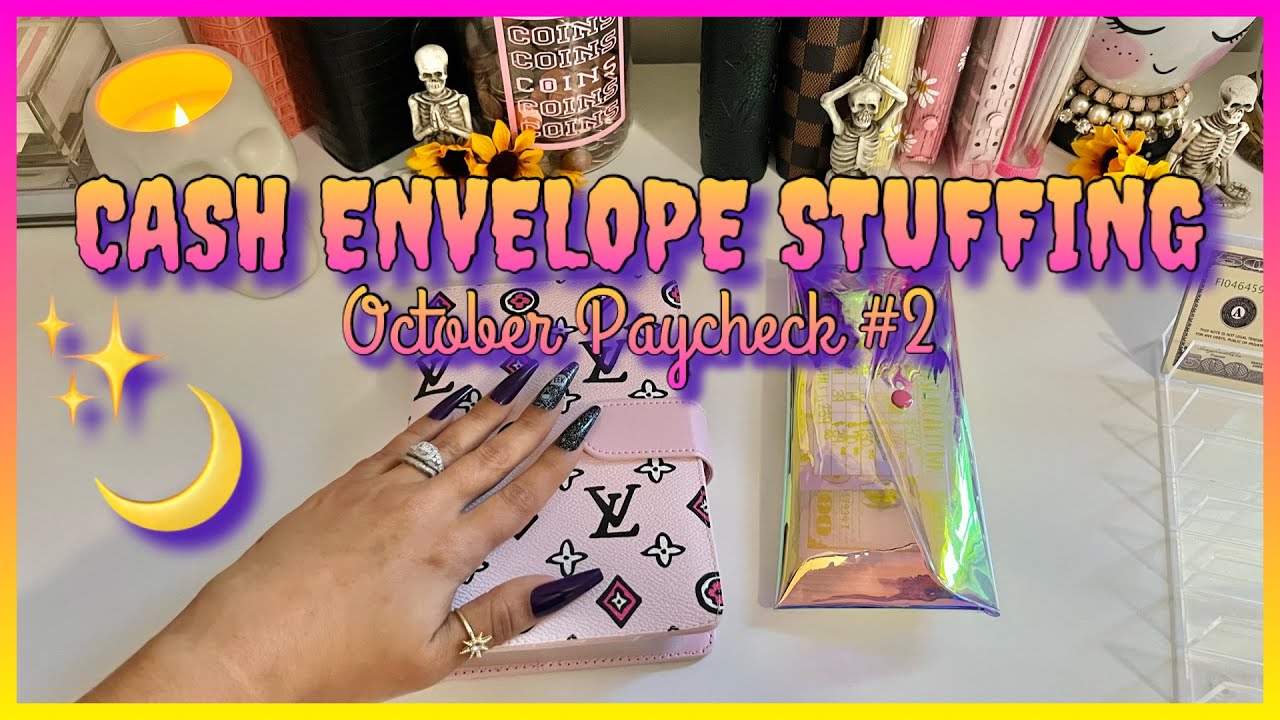 CASH ENVELOPE STUFFING + SINKING FUNDS | OCTOBER PAYCHECK #2 | DAISYBUDGETS