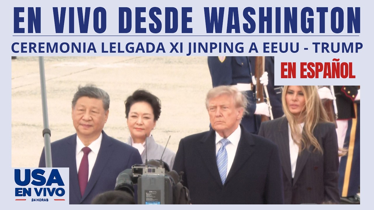 Xi Jingping llega a EEUU: ceremonia de llegada con Trump | USA EN VIVO 🔴