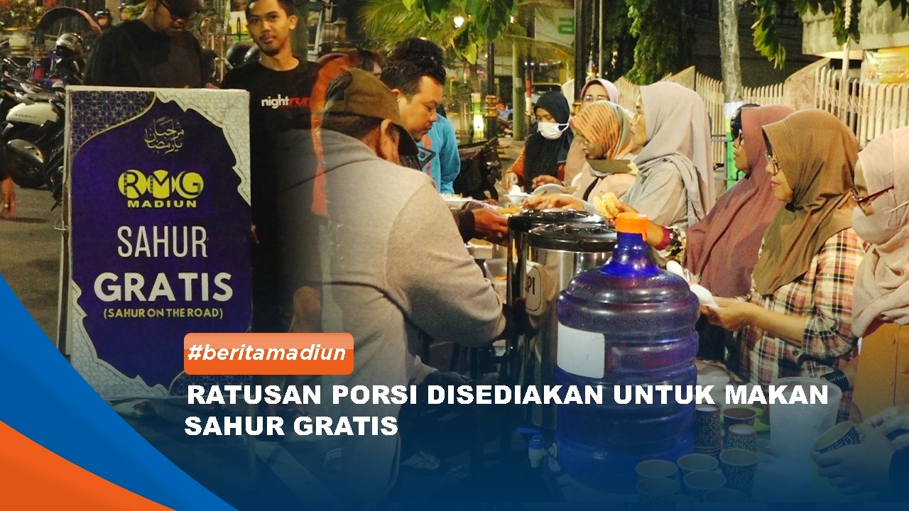 MADIUN - Ratusan Porsi Disediakan Untuk Makan Sahur Gratis