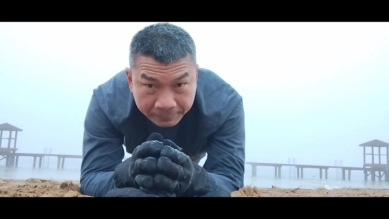 3:00:00 Plank on at Powidz Lake, Poland. Don't forget to subscribe, like, and share.