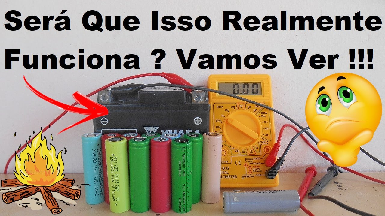 Reativar Células de Lítio Dando Choque Nelas 01 08 2020