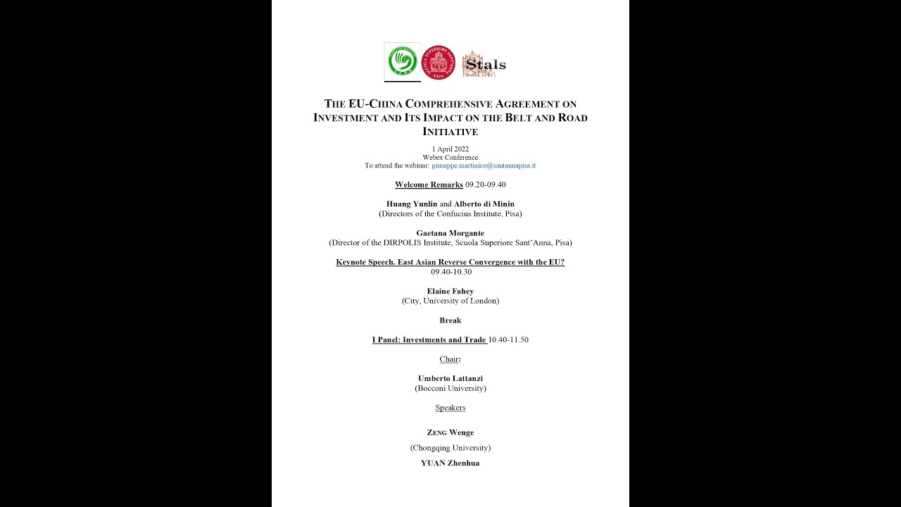 THE EU-CHINA COMPREHENSIVE AGREEMENT ON INVESTMENT AND ITS IMPACT ON THE BELT AND ROAD INITIATIVE.I