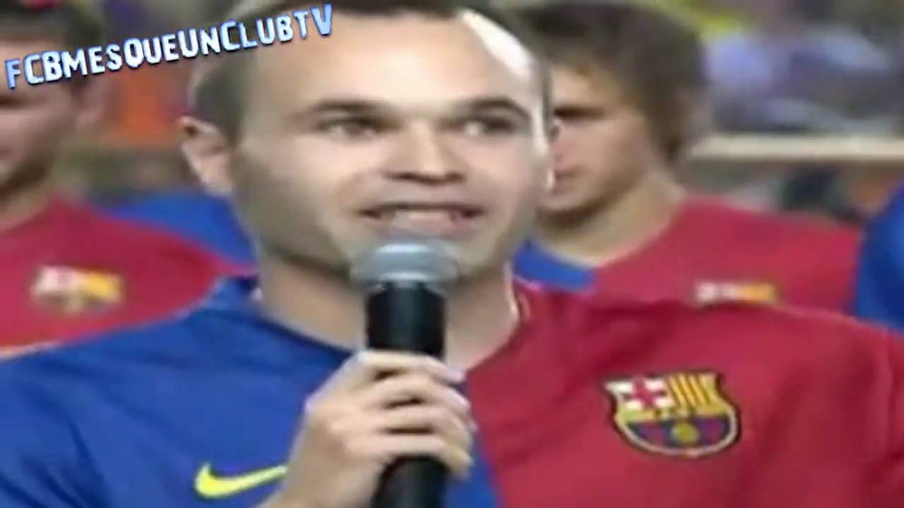 Andres Iniesta Visca el Barça,Visca Catalunya i visca FUENTEALBILLA