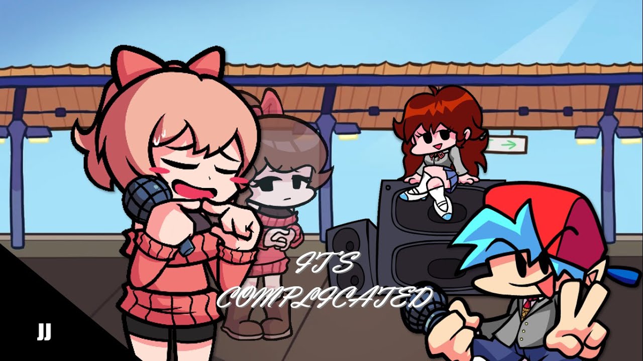 FNF: Soft V2 - It's complicated V2 but Sayori & BF sings it [Cover]