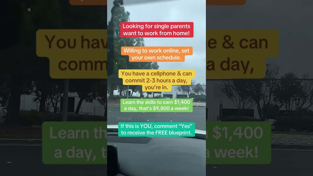 Looking for single parents who want to work from home