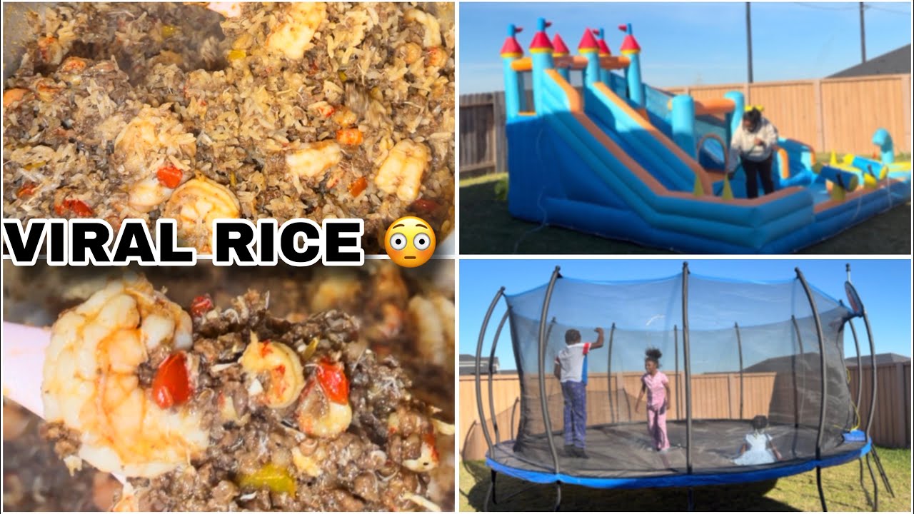 Мой вирусный рецепт «грязного риса» с морепродуктами 😳 (Жизнь мамы-садовницы)