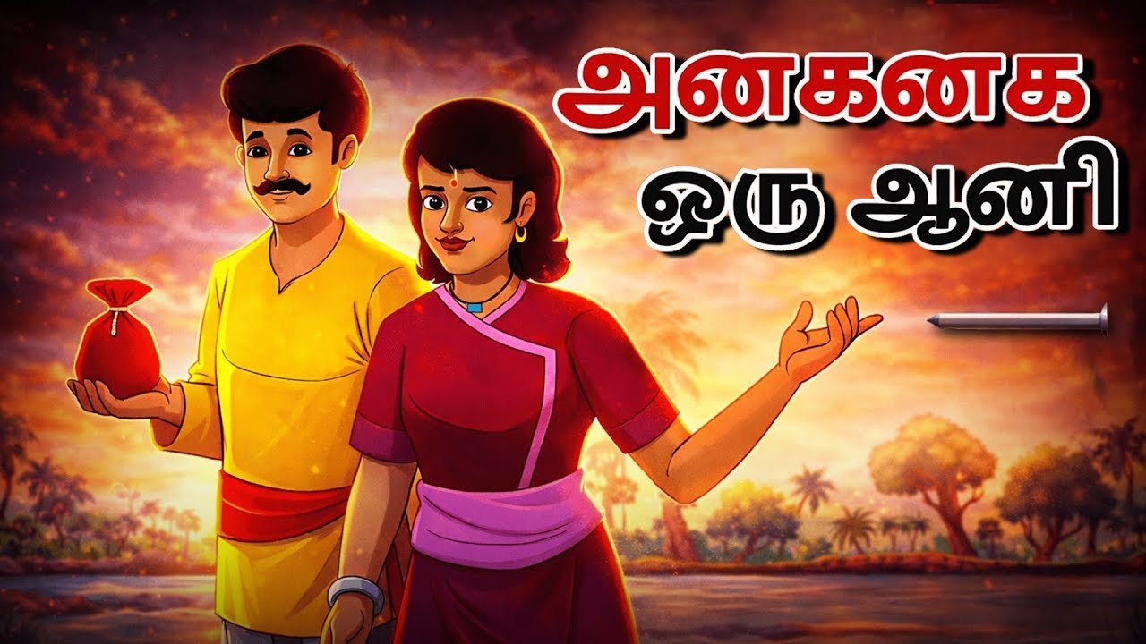 அனகனக ஒரு ஆனி I பேராசை கொண்ட முதியவர் Tamil 2D Animated Moral Story Village