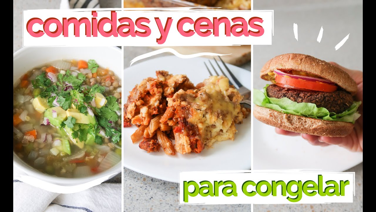 COMIDAS Y CENAS fit, altas en prote y amigables con tu congelador | FIT VEGAN