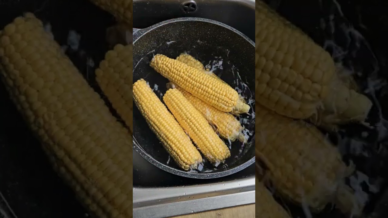 Easy way to Boil Corn on the Cob on the Stove!  #shorts