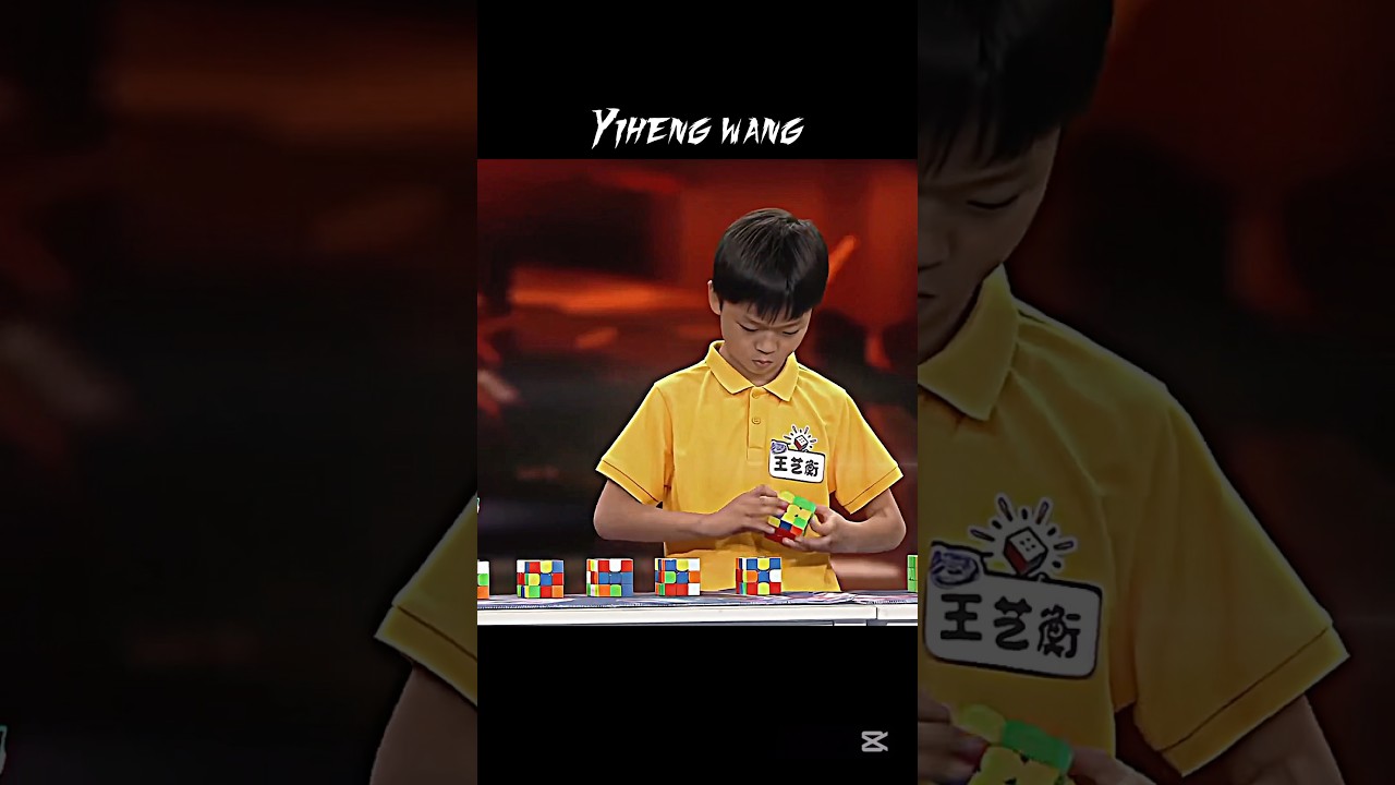 Yiheng Wang Challenge to Solve 12 Rubik&rsquo;s Cube in 90 Seconds #rubikscube #viral #shorts
