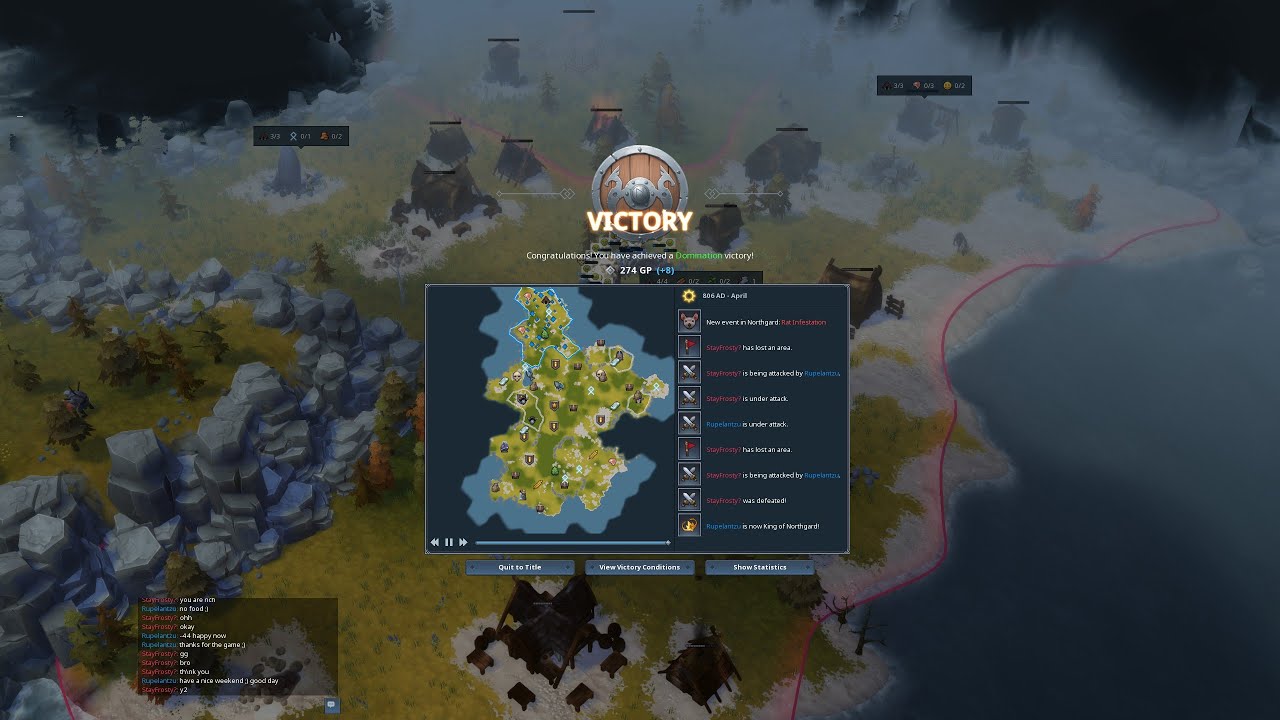 Northgard PT237 - PVP 1v1 - Bjarki - Clan of the Bear