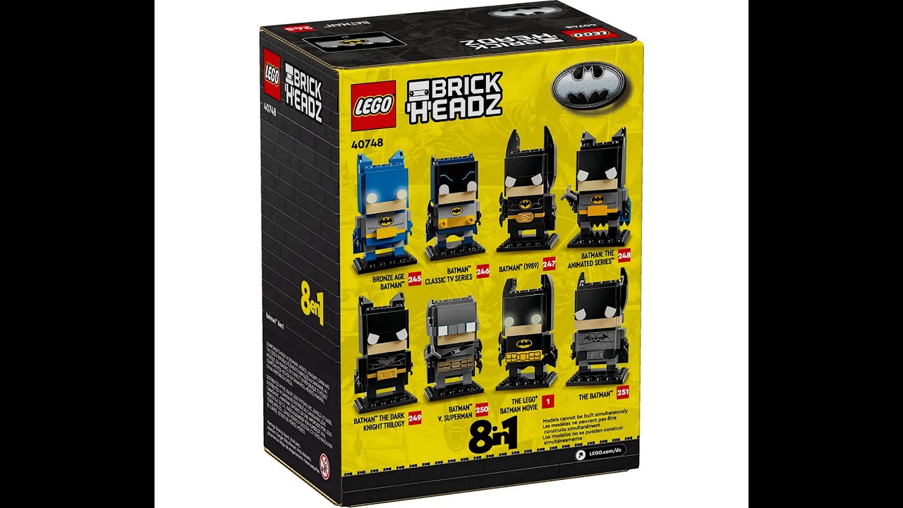 8 in 1 batman brick head speed build