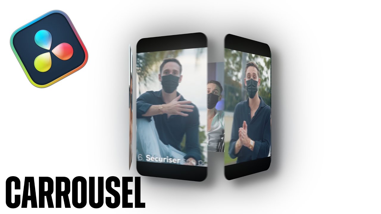 Faire un Carrousel Dynamique dans DaVinci Resolve (Style Réseaux / UI)