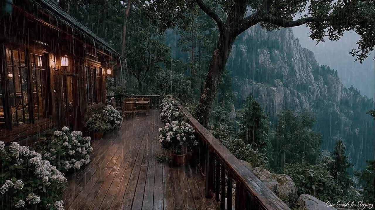 Rain Sounds and Thunder in the Forest 🌧 Cozy Room Sounds for Restful Sleep