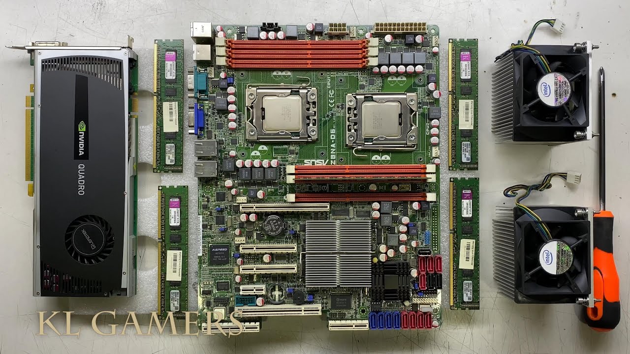 Intel Xeon Processor E5620 LGA1366 ASUS Z8NA-D6 Workstation Server NVIDIA QUADRO 4000 PC Build