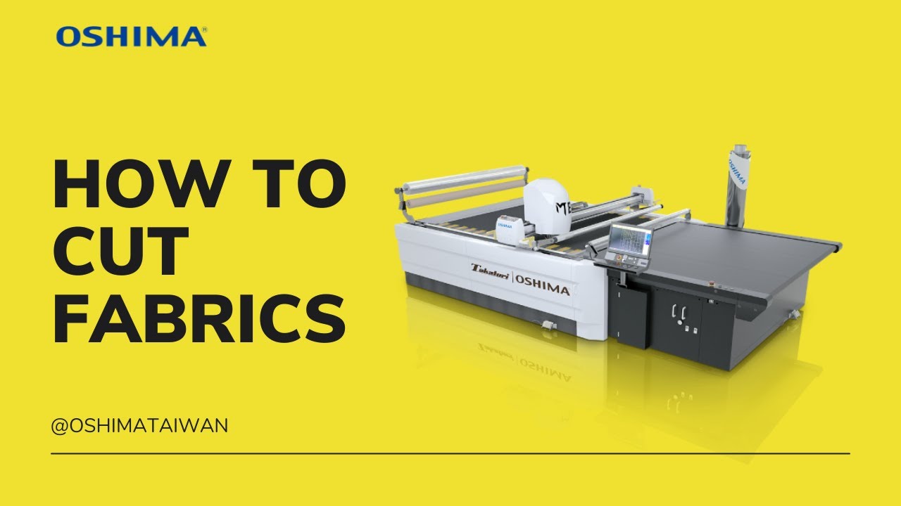 OSHIMA Heavy-Duty Fabric Cutting Machine in 3D