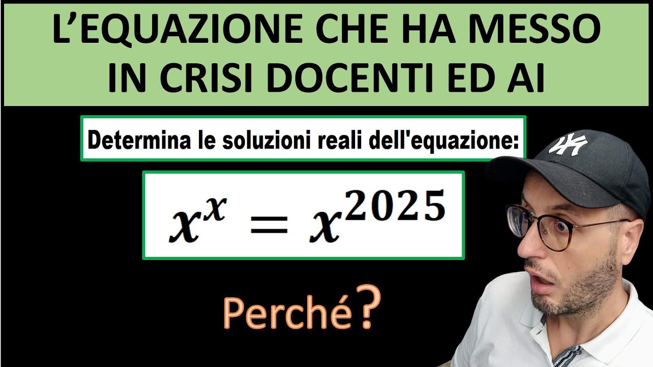 L'equazione del 2025 che ha messo in crisi  docenti, ChatGPT e Photomath